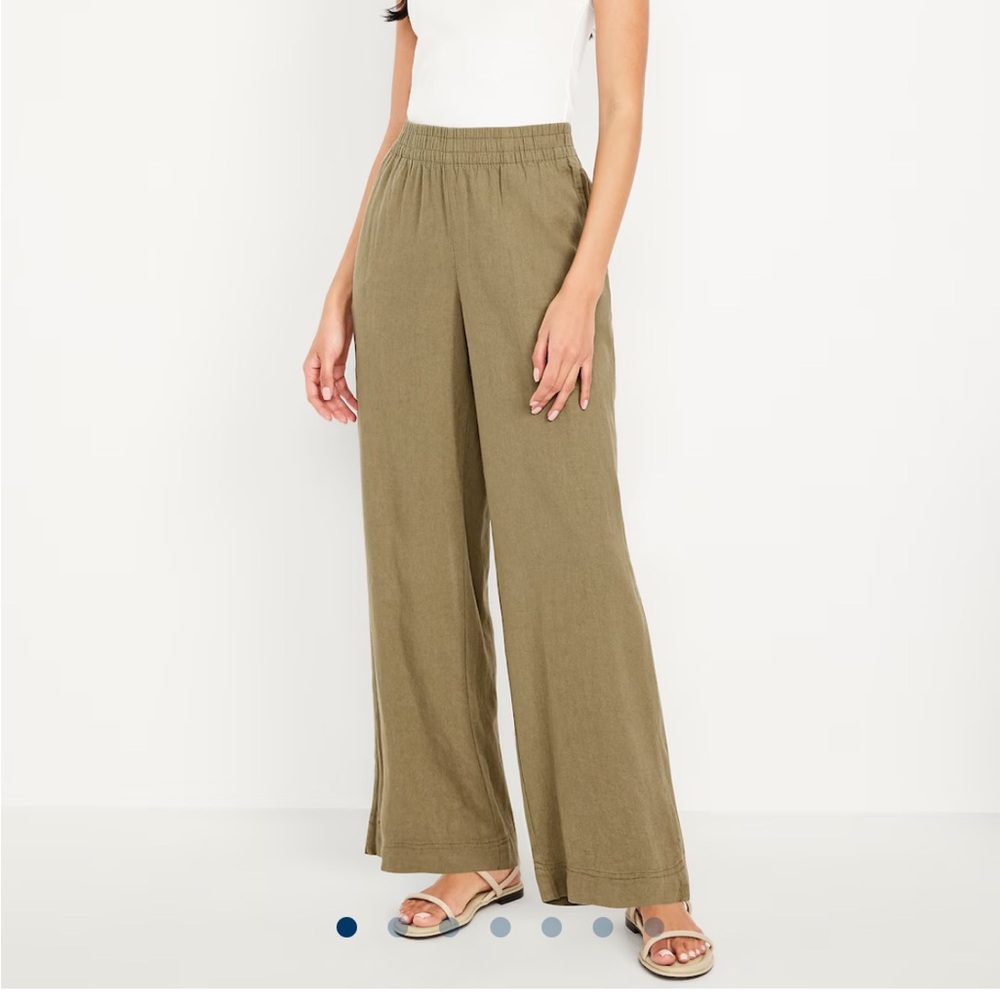 Old Navy Green Wide Leg Pants
